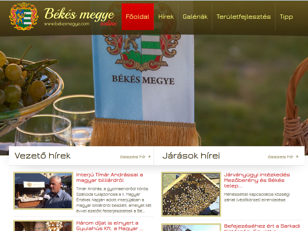 Település portálok/Békés Megye Online