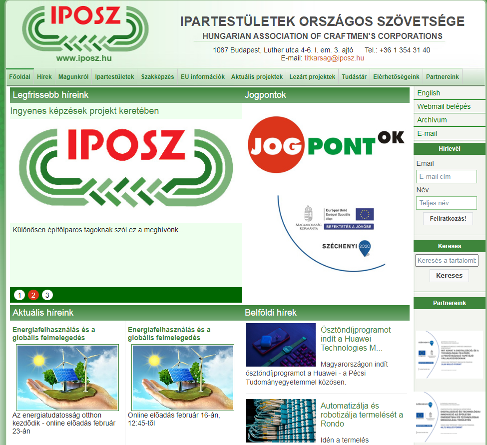 IPOSZ - Ipartestületek Országos Szövetsége