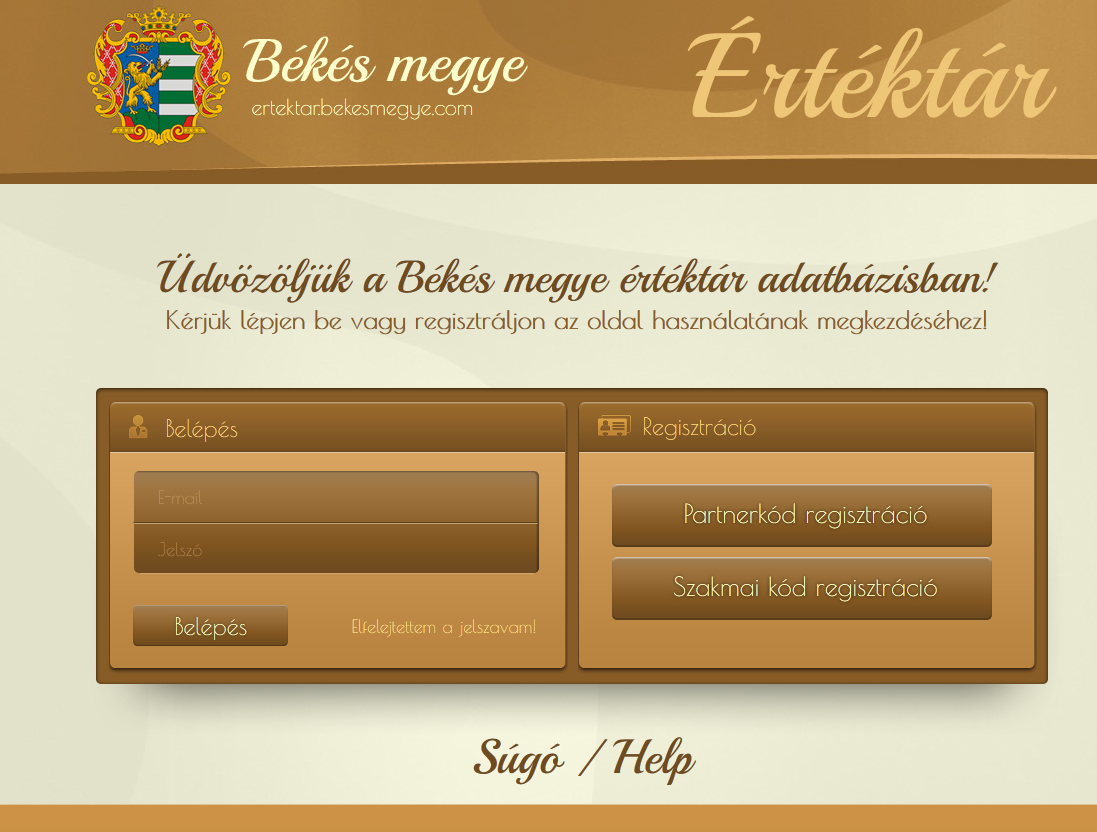 Szakportálok és adatbázisok/Értéktár - Békés megye