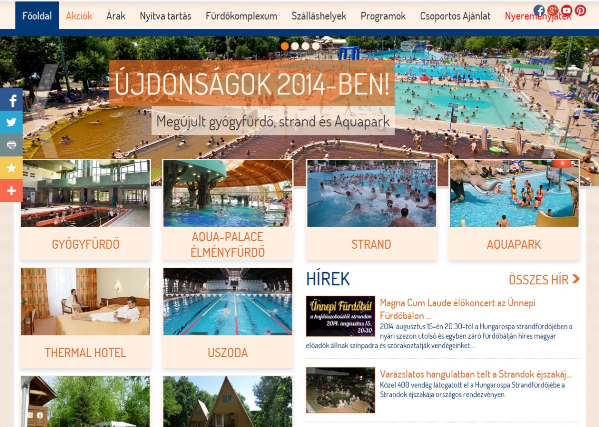 Szakportálok és adatbázisok/Hungarospa Hajdúszoboszló Zrt.