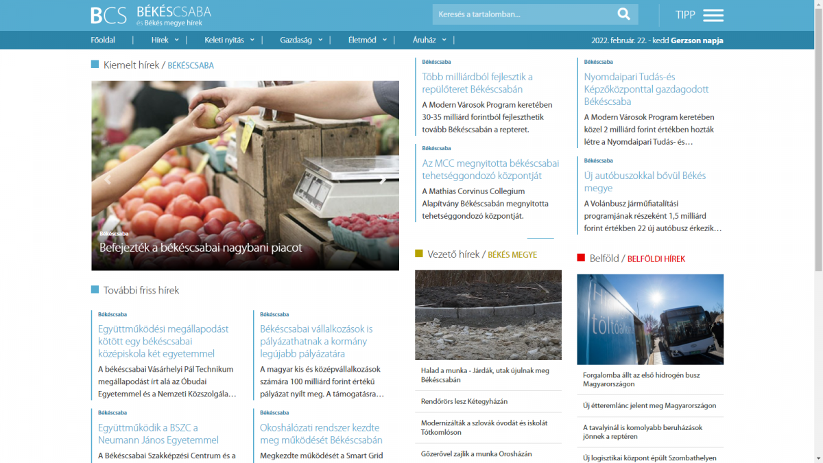 Település portálok/Békéscsaba Online