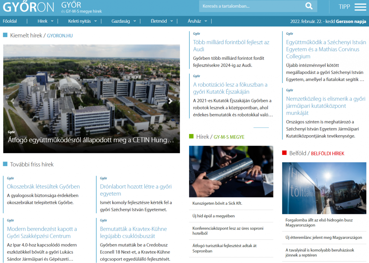 Település portálok/Győr Online