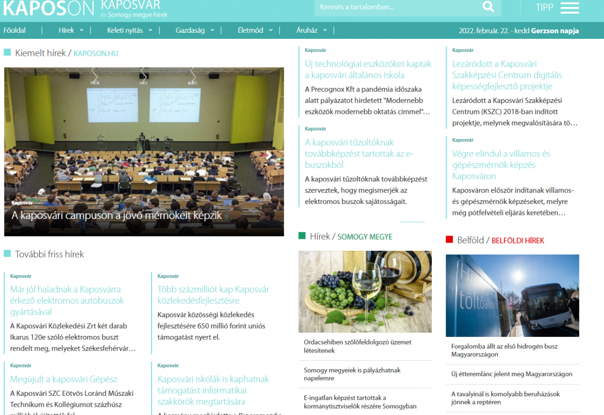 Település portálok/Kaposvár Online