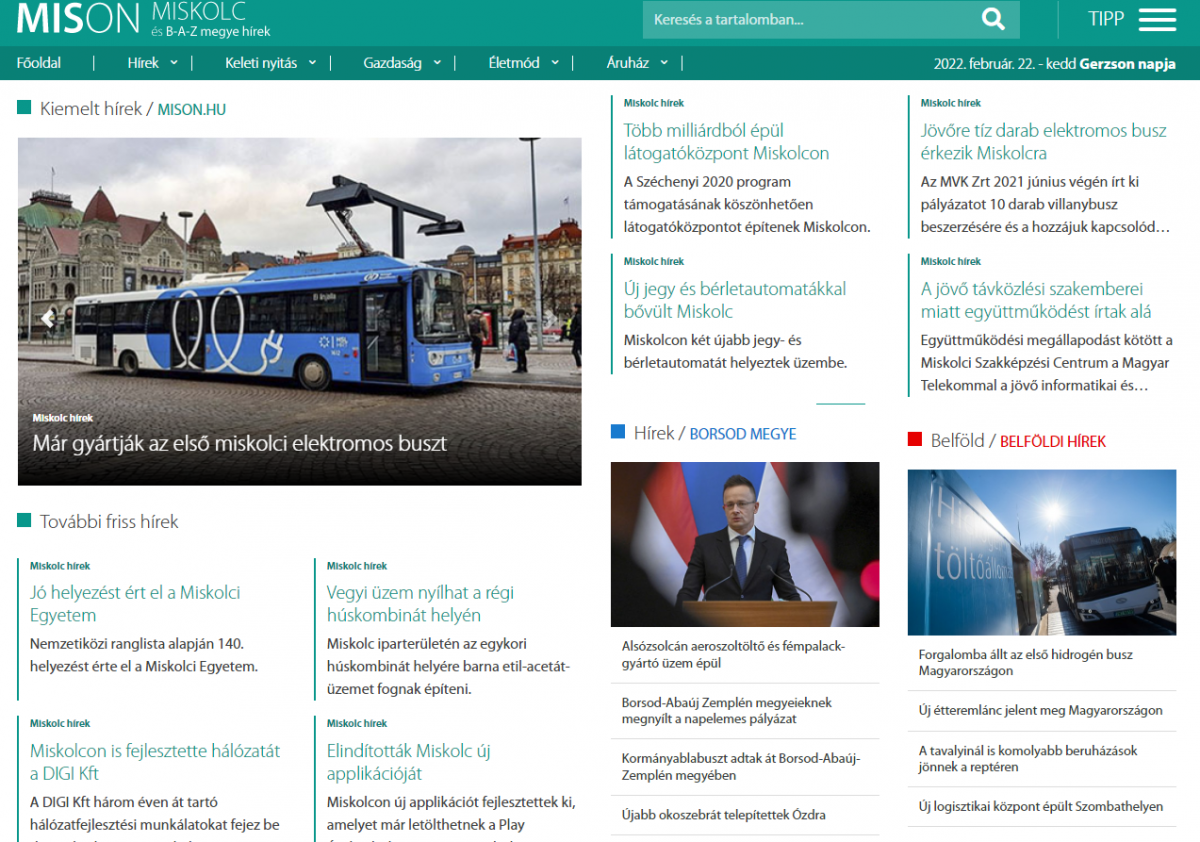 Település portálok/Miskolc Online