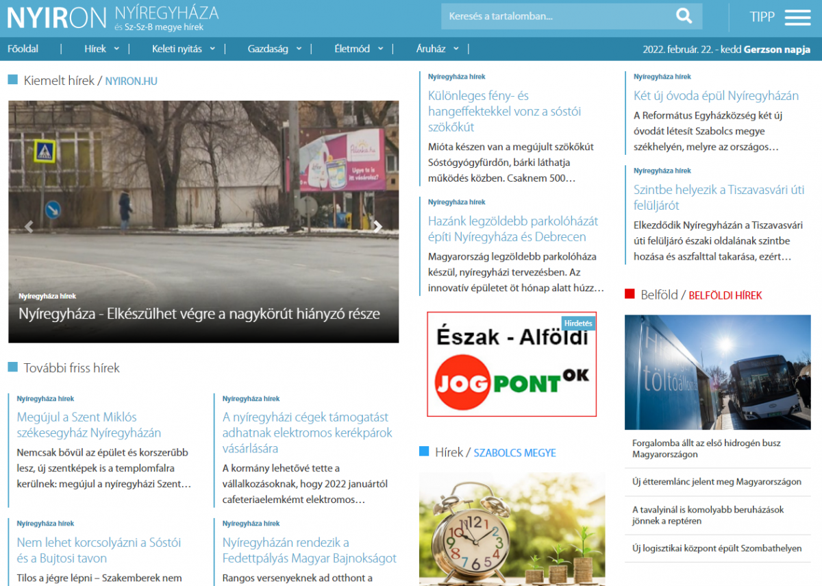 Település portálok/Nyíregyháza Online