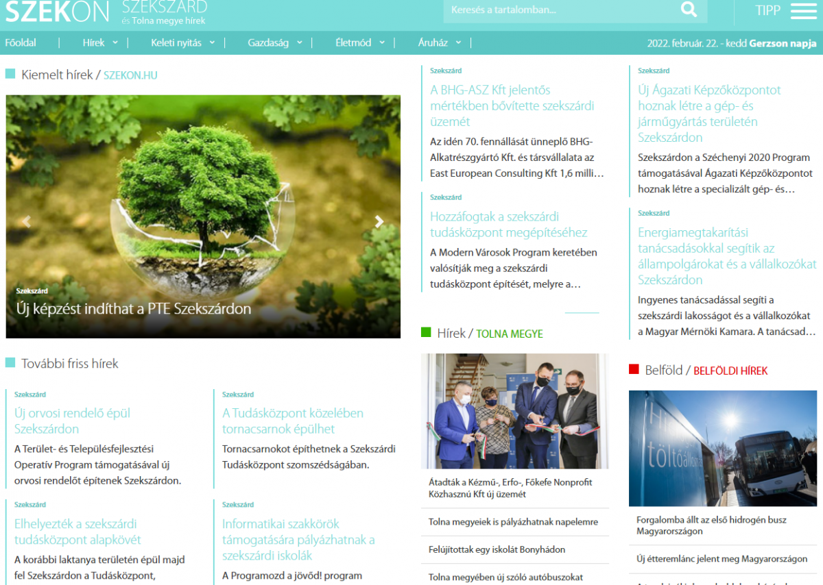 Település portálok/Szekszárd Online