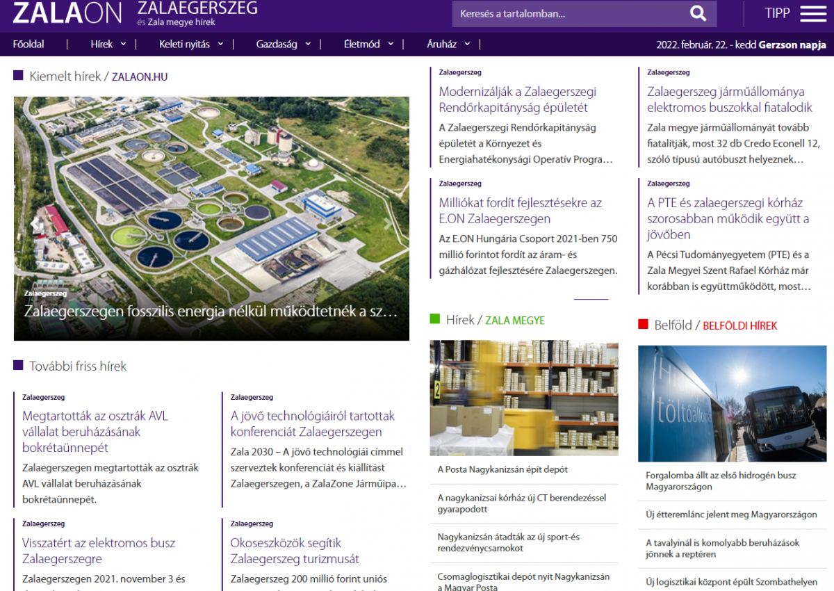 Település portálok/Zalaegerszeg Online